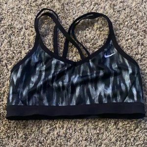 Nike strappy dri fit sports bra large